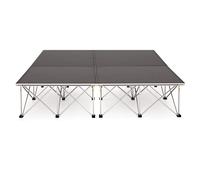 Portable Modular Stage Platform Kit 2m x 2m with 40cm Riser by Gear4music