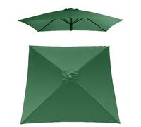 2m x 2m Square Patio Umbrella Canopy Replacement 4 Sided UV Protection Cover for Garden Table Umbrella Outdoor Shade for Balcony and Terrace