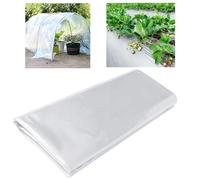 2M X 3M Plastic Sheeting Heavy Duty, 40Mu Clear Polythene Sheeting, Versatile Waterproof White Plastic Sheet Polythene Cover Sheets for Gardening, Insulation, Building, and Dust Protection (White)