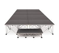 2m x 4m Portable Stage Kit by Gear4music 40cm
