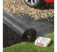 2m x 50m Pro-Tec Heavy Duty Weed Control Membrane Ground Cover Landscape Fabric FREE PEGS (50 Free Pegs)