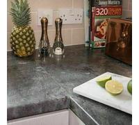 2.1m X 90cm DC FIX SLATE GREY BLACK STICKY BACK PLASTIC SELF ADHESIVE VINYL FILM
