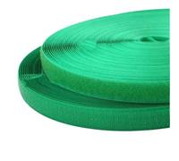 2Meter/4pcs Sew On Hook and Loop Colour 20mm Non-Adhesive Fabric Fastener Interlocking Tape Nylon Strips Sticky DIY Craft Supply for Sewing Crafts(Green 20mm)