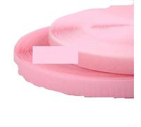 2Meter/4pcs Sew On Hook and Loop Colour 20mm Non-Adhesive Fabric Fastener Interlocking Tape Nylon Strips Sticky DIY Craft Supply for Sewing Crafts(Pink 20mm)