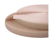 2Meter/4pcs Sew On Hook and Loop Colour 20mm Non-Adhesive Fabric Fastener Interlocking Tape Nylon Strips Sticky DIY Craft Supply for Sewing Crafts(Beige 20mm)