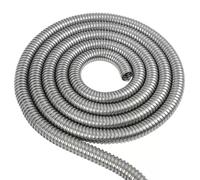 2meters 4/6/8/10/12/15/20mm 304 Stainless Steel Corrugated Pipe Wire Line Cable Conduit Protect Threading Hose Tube, 1PCS(10x13mm)