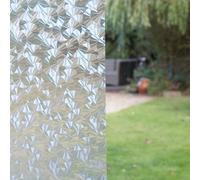 2meters FROSTED ICE FAN FROSTED GLASS SELF ADHESIVE STICKY BACK PLASTIC VINYL