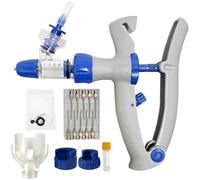 2ml/5ml/10ml Adjustable Livestock Continuous Syringe Animal Injector Gun Veterinary Precision Injection for Cattle Goat Pig(A,5ML)