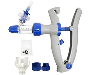 2ml/5ml/10ml Adjustable Livestock Continuous Syringe Animal Injector Gun Veterinary Precision Injection for Cattle Goat Pig(A,10ML)