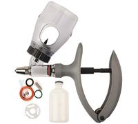 2ml-5ml-10ml Livestock Syringe, Cattle Injector-Gun, Adjustable Continuous Precision Accurate with Bottle Insertion Design(C,5ML)