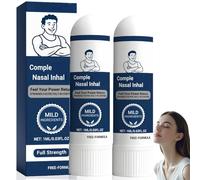 2ML MenStick Nasal Inh/aler Stick,Nat/ural Refreshing Nose Inh/aler for Men,Portable Inh/aler Nasal Stick,Lung Cleaning Nasal Spray for Body Care,Breathe Easy with Refreshing Nasal Inh/aler(2PCS)