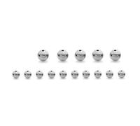 2mm 3.0mm-10mm Stainless Steel Beads for Jewelry Making Loose Spacer Beads Ball Hole 1.2-5mm for Bracelets Jewelry Components DIY-Steel color-10mm x hole3.0mm10pc