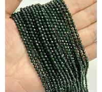 2mm 3.0mm 4.0mm Natural Stone Beads Faceted Green Malachite Turquoises Agates Quartz Spacer Beads for Jewelry Making DIY Accessries-Green Sandstone-4.0mm About 90pcs