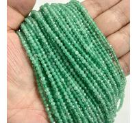 2mm 3.0mm 4.0mm Natural Stone Beads Faceted Green Malachite Turquoises Agates Quartz Spacer Beads for Jewelry Making DIY Accessries-Green Aventurine-3.0mm About 120pcs