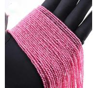 2mm 3mm Faceted Blue Zircon Beads Round Tiny for Jewelry Making DIY Bracelet Necklace Handmade-mix-2mm(About 180pcs)(Rose Red,3mm(About 120pcs))