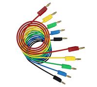 CZJZDZ 2mm 5pcs Small Banana Plug Pin Test Lead, Jumper Wire Electrical Testing Cable Measuring line J70001