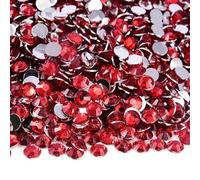 2mm-6mm Round Non Hotfix Glitter Bling Manicure Strass Silver Flatback Resin Rhinestones Glue On Beads Nailart Nail Gems Diy-siam-2mm 2500pcs