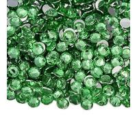 2mm-6mm Round Non Hotfix Glitter Bling Manicure Strass Silver Flatback Resin Rhinestones Glue On Beads Nailart Nail Gems Diy-peridot-3mm 2500pcs