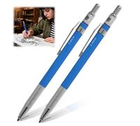 2mm 780C Automatic Pencil, 2PCS Micro Mechanical Pen Artist Propelling Drafting Clutch Pencil, Automatic Retractable for School Engineer Writing Drawing Sketching Architecture Art Writing HB 2mm Blue