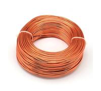 2mm Aluminum Wire, 55m Roll, ge Red - Crafting Material for Jewelry Making, DIY Projects, and Home Decor - Flexible and Lightweight, Perfect for Artists