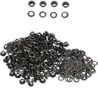 2mm Brass Eyelets - Rust-Proof Grommets for DIY, Tarpaulin, Banners, Leather, Curtains, Vinyl, Pool Cover, Fabric, Yoga Mat - Durable & Easy to Use - Gunmetal - 100pcs