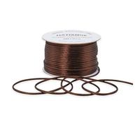 2mm Brown Satin Rattail Cord String for Jewelry Making Bracelet Necklaces Beading Thread Macrame Chinese Knot Craft -55yards