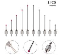 2mm Carbuncle Steel Head M2 5 Thread Micrometer Gauge Probe Compatible with Dial Test Indicator Tools (Ruby10mm)