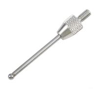 2mm Carbuncle Steel Head M2 5 Thread Micrometer Gauge Probe for Lever Type Dial Indicators with Stainless Steel Rod, Accurate Measurement Accessory (Silver ball 20mm)