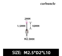 2mm Carbuncle Steel Tip M2.5 Thread Micrometer Gauge Probe for Dial Indicator, Lever Type, 0.01mm Accuracy, 1g