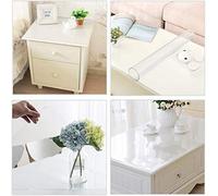 2mm Clear PVC Table Protector - Heavy-Duty -Tablecloth Cover, Waterproof & Wipeable Transparent Mat for Dining, Desk, Coffee Table - Heat Resistant, Custom Fit - Multi Sizes (100 x 270cm)
