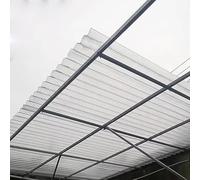 2mm FRP Daylighting Panels, 2/4/6/8/10/12/15/20pcs Corrugated Roofing Sheets, Sunroom Daylighting Plate, Fiberglass Daylighting Panels, FRP Roofing Cladding Panel (0.9×1.2m/35×47in,4pcs)