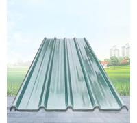 2mm FRP Daylighting Panels,3/5/7/8/10/13pcs Corrugated Roof,UV Protection Transparent Rainproof Board,Insulating Roofing Cladding Panel,Building Roofing Material (0.9×1.6m,5pcs)