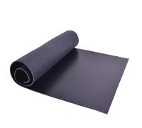 2mm Full Grain Cowhide Leather Vegetable Tanned Tooling Leather Sheet for Crafts (Black, 12'' x 12'')