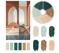2mm Glass Seed Beads Kit Bracelet Making Kit Small Beads Assortment Colors Craft Loose Beads for Jewelry Making DIY Art Crafts-Dream Space 2-2mm
