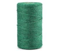 2mm Jute Garden String Twine, 3 Ply Art Linen String for DIY ，100m Long Natural Jute Twine Green for Gardening Floristry and Crafts Decoration