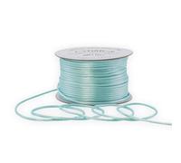 2mm Light Blue Satin Rattail Cord String for Jewelry Making Bracelet Necklaces Beading Thread Macrame Chinese Knot Craft -50Meters