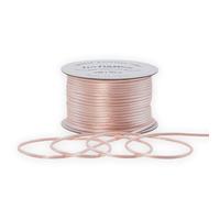 2mm Light Pink Satin Rattail Cord String for Jewelry Making Bracelet Necklaces Beading Thread Macrame Chinese Knot Craft -50Meters