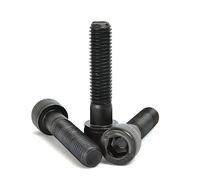 (2mm) M2 x 10mm Allen Cap Head Bolts Socket Screws High Tensile Black Steel 12.9 - DIN 912 - (Pack of 5pcs)