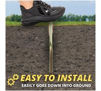 2MM METAL GROUND SOIL SPIKE ROTARY AIRER PARASOL WASHING LINE