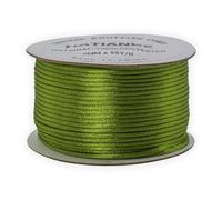2mm Mixed Olives Satin Rattail Cord String for Jewelry Making Bracelet Necklaces Beading Thread Macrame Chinese Knot Craft -50 Meters per Roll