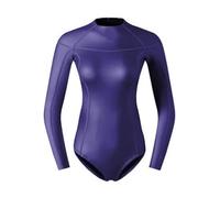2MM Neoprene Backless Wetsuits Free Diving Swimwear WetSuit Siamese Bikini Stocking Swimsuit Jellyfish Suit Size S-XXL(Purple,L)