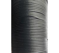 2mm Round Quality Real Cows Leather Black Leather Cord Jewellery Making Cord Thread Wire String Thong (3 metres)