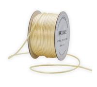 2mm Satin Rattail Cord Ivory String - 50Meters Chinese Knotting Cord Rat Tail Silk for Bracelet Necklace Jewelry Making Macrame Trim