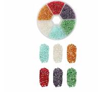 2mm Seed Beads Kit Small Beads for Needlework Craft Round Glass Jewelry Beads for Jewelry Making Bracelet Necklace Handmade DIY-Happy skateboard-2mm-7500pcs