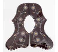 2mm Self Adhesive Acoustic Guitar Pickguard Compatible with Gibson J-200 SJ-200 Style Jumbo Guitar, Printed Floral Tortoise Scratch Plate, Left Hand, Right Hand or Pair (R + L)