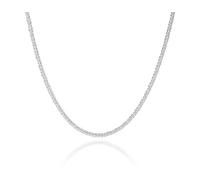 2mm solid sterling silver 925 Italian SPIGA wheat chain necklace chocker bracelet anklet with lobster claw clasp - inch 22"/55cm