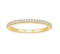 2mm Sterling Silver Silver Wedding Band Cubic Zirconia Half Eternity Stackable Engagement Ring Size 3-13