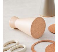 2mm Thick Cork Sheets with Backing - 50pcs Self- Craft Pads for DIY Home Decor, Table Protection, Wall Art, and Custom Projects(CIRCLE)