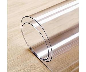 2mm Thick PVC Tablecloth - Wipeable Waterproof, Anti - hot Table Mat for Home Kitchen & Dining, Office Desks, Coffee Tables, Hard Floors and Office Chairs,15.75x35.43in/40x90cm