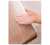 2mm Thick Table Protector Mat 54x72 Inch Waterproof PVC Vinyl Cover Frosted Desk Protector for Office & Writing Crystal Soft Plastic Tablecloth